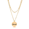 Avera Delicate Gold Plated Necklace Thankful Pendant by Avera Group