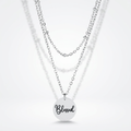 Avera Delicate Silver Plated Necklace Blessed Pendant by Avera Group