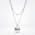 Avera Delicate Silver Plated Necklace Blessed Pendant by Avera Group