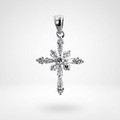 Avera Snowflake Cross Pendant in Sterling Silver by Avera Group