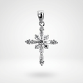 Avera Snowflake Cross Pendant in Sterling Silver by Avera Group