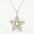 Avera Pave Snowflake Pendant in Sterling Silver by Avera Group