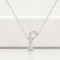 Avera Micro-Pave Initial F Pendant In Sterling Silver by Avera Group