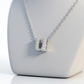 Avera Micro-Pave Initial U Pendant In Sterling Silver by Avera Group