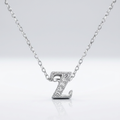 Avera Micro-Pave Initial Z Pendant in Sterling Silver by Avera Group