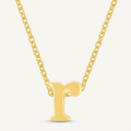 Avera Initial R Pendant Necklace In Polished Gold Finish by Avera Group