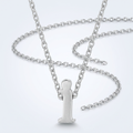 Avera Finish Initial I Pendant Sterling Silver Letter Charm by Avera Group
