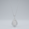 Avera Teardrop Crest Pendant in Polished Sterling Silver by Avera Group