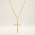 Avera Minimalist Simple Cross Pendant Necklace in Gold by Avera Group