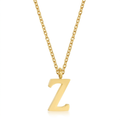 Avera Elaina Stainless Steel Z Initial Necklace Gold by Avera Group