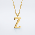 Avera Elaina Stainless Steel Z Initial Necklace Gold by Avera Group