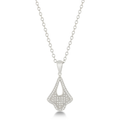 Avera Elegant Tear Drop Dangle Pendant in Polished Silver by Avera Group