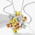 Avera Summer Bouquet Floral Pendant Necklace Multi by Avera Group
