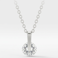 Avera Classic Solitaire Cubic Zirconia Pendant Necklace by Avera Group