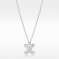 Avera Timeless Pave Necklace In Sterling Silver by Avera Group