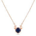 Avera Reversible Cubic Zirconia Reindeer Pendant Necklace by Avera Group