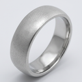 Avera Contemporary Matte Silver Wedding Band by Avera Group