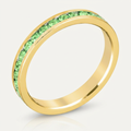 Avera Stylish Stackables Peridot Crystal Ring - Light Green by Avera Group