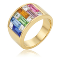 Avera Spring Bazaar Ring In Polished Gold Finish by Avera Group