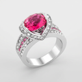 Avera Ovaline Ring in Pink Size 5 Statement Jewelry by Avera Group
