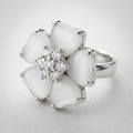 Avera Floral Nouveau Ring in Polished Sterling Silver by Avera Group