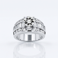 Avera Radiant Solitaire Luxurious Engagement Ring in Silver by Avera Group