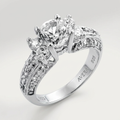 Avera Brilliant Engagement Ring In Sterling Silver by Avera Group