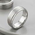 Avera Classic Matte 6 MM Wedding Band in Silver by Avera Group