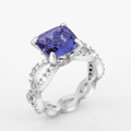 Avera Uptown Classic Ring in Size 5 Blue by Avera Group