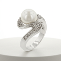 Avera Triton Pearl Ring In Sterling Silver by Avera Group