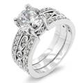 Avera Eleanor Engagement Ring In Sterling Silver by Avera Group