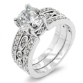 Avera Eleanor Engagement Ring In Sterling Silver by Avera Group