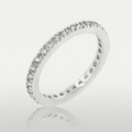 Avera Delicate Cubic Zirconia Eternity Band in Silver Tone by Avera Group