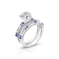 Avera Tanzanite Cubic Zirconia Ring Set in Sterling Silver by Avera Group