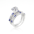 Avera Tanzanite Cubic Zirconia Ring Set in Sterling Silver by Avera Group
