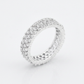 Avera Jewelry Pave Eternity Ring in Sterling Silver by Avera Group