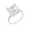 Avera Brilliant Engagement Ring for Women in Sterling Silver by Avera Group