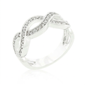 Avera Cubic Zirconia Infinity Band in Sterling Silver by Avera Group