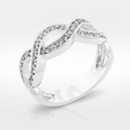 Avera Cubic Zirconia Infinity Band in Sterling Silver by Avera Group
