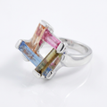 Avera Myra 10ct Multicolor Cubic Zirconia Cocktail Ring by Avera Group