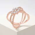 Avera Mindy 0.8ct Cubic Zirconia Delicate Triple Wrap Ring by Avera Group