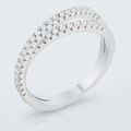 Avera Mara 0.4ct Cubic Zirconia Intertwined Simple Ring by Avera Group