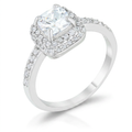 Avera Serena 1.5ct Cubic Zirconia Art Deco Ring by Avera Group