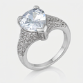 Avera Rhyne 5.8ct Pear Cut Cubic Zirconia Cocktail Ring by Avera Group
