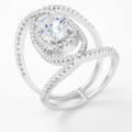 Avera Maura 2.4ct Cubic Zirconia Contemporary Cocktail Ring by Avera Group