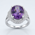 Avera Melanie 5.95ct Amethyst Cubic Zirconia Cocktail Ring by Avera Group