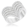 Avera Vera 1.42ct Cz Vintage Inspired Cocktail Ring In Silver by Avera Group