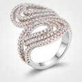 Avera Serina 1ct Cubic Zirconia Pave Circle Ring by Avera Group