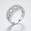 Avera Rina 0.5ct Cubic Zirconia Contemporary Band Ring by Avera Group