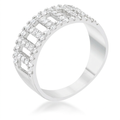 Avera Rey 0.5ct Cubic Zirconia Contemporary Band Ring by Avera Group